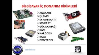 BİLGİSAYAR DONANIM BİRİMLERİ NELERDİR [upl. by Banwell]