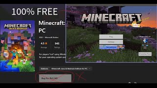 Minecraft Bedrock Editon  How to Install for free  how to play Minecraft Windows edition for free [upl. by Edialeda]