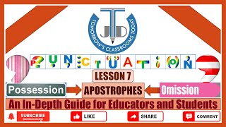 Apostrophes Indicating Possession and Omission [upl. by Meletius]