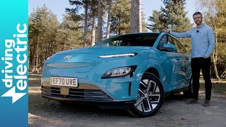 New 2021 Hyundai Kona Electric SUV review – DrivingElectric [upl. by Stiegler467]