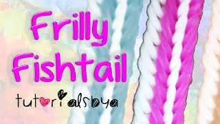 NEW 2 Row Frilly Fishtail Bracelet Rainbow Loom Tutorial [upl. by Namreh]