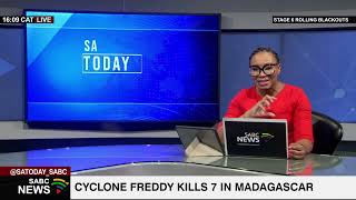 Cyclone Freddy kills 7 people in Madagascar [upl. by Inanuah]