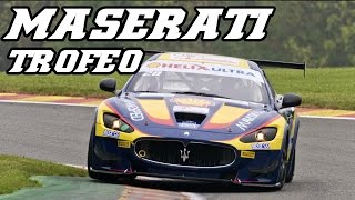 Maserati GranTurismo MC Trofeo with huge revs and on track at Spa 2014 [upl. by Adlanor]