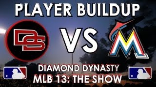 PLAYER BUILDUP The Dunbar Snackbars vs Miami Marlins MLB 13 The Show  Diamond Dynasty [upl. by Burris]