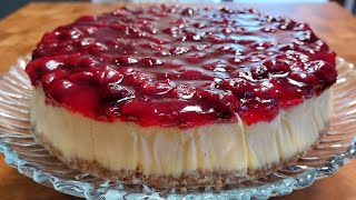 BU LEZZET PASTANEDE YOK  VİŞNELİ CHEESECAKE TARİFİ  Nükhetin tarif defteri [upl. by Collette]