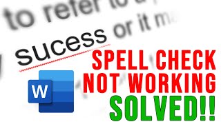 How to Fix the Spell Check Not Working in Word  4 Easy Ways [upl. by Farman]