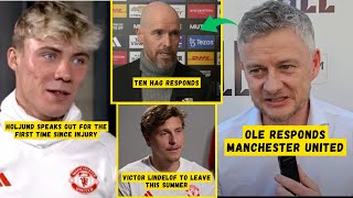 SHOCK RESPONDS❗OLE says Man Utd😱Hojlund Says After Injury😭Lindelof to Leave This Summer😲Man Utd News [upl. by Gathers]