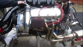 Supercharged Chevy BB ZZ502 Ramjet Engine Run [upl. by Obbard]