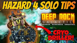 Deep Rock Galactic Lets Play Hazard 4 Solo  Cryo Cannon Tips [upl. by Almap496]