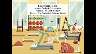 Equip Suppliers Part b Cash Budget amp Part c Budgeted Balance Sheet [upl. by Diarmid]