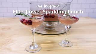 Elderflower Sparkling Punch  Get Inspired December [upl. by Lukas]