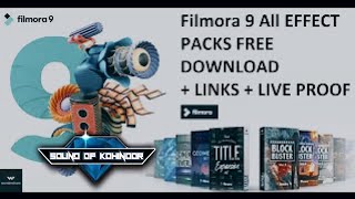 FILMORA 9 ALL EFFECT PACKS FREE DOWNLOAD LINK  HOW TO GET ALL NEW EFFECTS  LINK [upl. by Ramat]