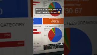 Subscription Tracker is here 🎉 subscribe subscription tracker spreadsheet excel [upl. by Evangelina]