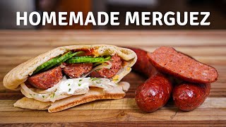 EASY Homemade Merguez Sausage Recipe  Knox Ave BBQ [upl. by Aneehsit]