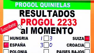 Progol 2233 Resultados al Momento SABADO 15  progol 2233  progol Revancha 2233 [upl. by Karia922]