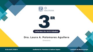 3er Informe de actividades  Dra Laura Alicia Palomares Aguilera [upl. by Adnoraj]