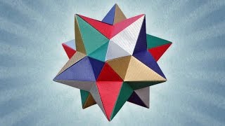 Origami Lesser Stellated Dodecahedron Meenakshi Mukerji [upl. by Nerat463]