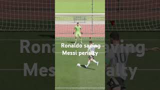 Ronaldo saving Messi penalty [upl. by Ikey]