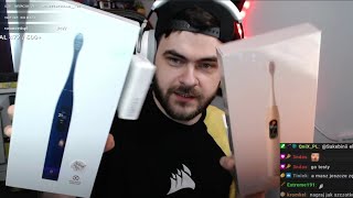 Szczoteczka soniczna Xiaomi OClean X PRO  unboxing i pierwsze użycie [upl. by Saraiya]