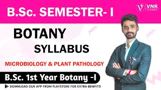 BOTANY SYLLABUS  MICROBIOLOGY amp PLANT PATHOLOGY  National Education Policy2022  BSc1st YEAR [upl. by Agretha]