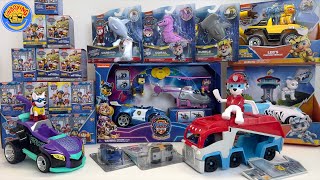 Paw Patrol Toys Collection Unboxing Review  Cat pack  Aqua pups  Mighty movie  Patrick ASMR [upl. by Esinereb274]