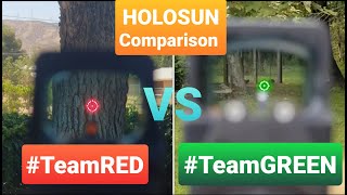 HOLOSUN RED VS GREEN RETICLE [upl. by Annaiel]