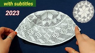 crochet topi designmuslim prayer capnamaz ki topi banane ka tarikanamaz ki topi designtopi part2 [upl. by Eslud]