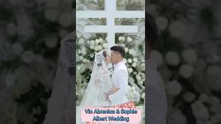 Vin Abrenica amp Sophie Albert Wedding trending viral shorts fyp fyp foryoupage kiss [upl. by Anoiuq194]