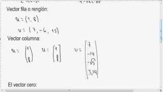 Vectores definiciones y operaciones iniciales [upl. by Avilla175]