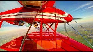 Biplane Aerobatics GoPro Hero 4 [upl. by Yrian543]