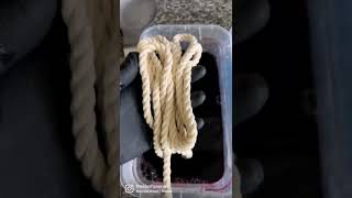 DIY How to Dip Dye Rope Laces for Custom Sneakers  Easy Step by Step SATISFYING 🪢👟 shorts [upl. by Asserat]