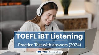 TOEFL iBT Listening practice test 2024  with answer key  Actual TOEFL Test [upl. by Arabrab]