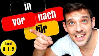 Time Prepositions German  vor nach in and für  A12 Level  YourGermanTeacher [upl. by Oflodor313]