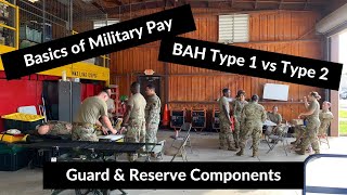 Guard amp Reserves BAH Type 1 vs Type 2 and Military Pay Overview [upl. by Niliram]