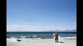 Stunning Elopement Wedding on Scottish beach [upl. by Nrobyalc410]