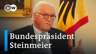 Steinmeier quotDas ist jetzt eine Bewährungsprobe für die Demokratiequot  DW Interview [upl. by Brodeur372]