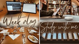 A week in the life of a Cambridge MPhil student  Study with me cafés Downing college formal [upl. by Knipe]