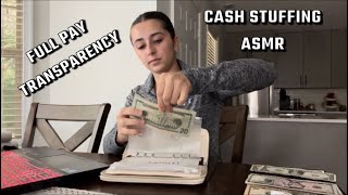 ASMR Cash Stuffing  FULL PAY TRANSPARENCY Soft Spoken [upl. by Winton745]