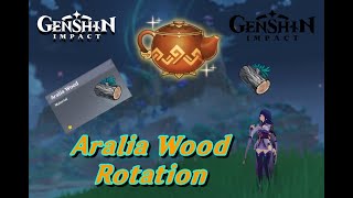 Aralia Wood Farming Route  Narukami Island Genshin Impact [upl. by Idihsar]