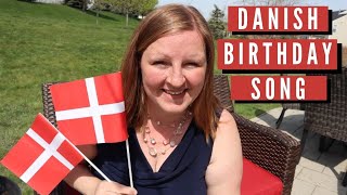 Danish Birthday Song with English Translation  Danish amp English lyrics  Tillykke med Fødselsdagen [upl. by Leihcey]