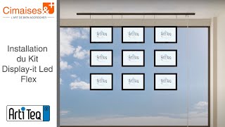 Installation du Kit Displayit Led Flex avec panneaux rétroéclairés  Artiteq par Cimaises amp [upl. by Otrebmal]