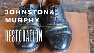 Johnston and Murphy Shoe Restoration [upl. by Rasla]