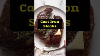 Cast Iron Skillet Steaks foodie viralshort castironcooking chickenrecipe foodrecipe recipe [upl. by Ursi]