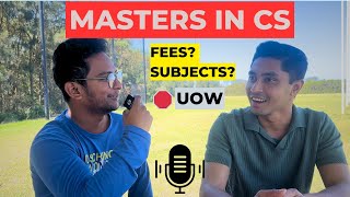 MASTERS IN COMPUTER SCIENCE  UOW  COURSE CURRICULUM AND FEES [upl. by Gainor]