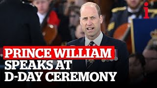 quotWe will always rememberquot Prince William Speaks At DDay 80th Anniversary Ceremony in Portsmouth [upl. by Geoffrey]