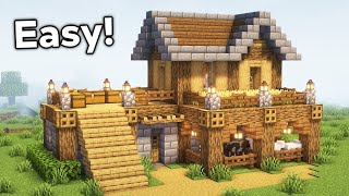 Minecraft Survival Starter House Tutorial🏠 [upl. by Owiat444]