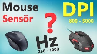 Mouse DPİ Nedir Ayarları ve Nelere dikkat edilmeli 125Hz 500Hz [upl. by Haorbed]