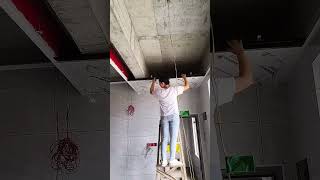 Installation process of the honeycomb panel for the flat ceiling [upl. by Hylan]