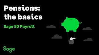 Sage 50 Payroll UK  Pensions the basics [upl. by Ariaes627]