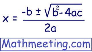 Solve Quadratic Equations using Quadratic Formula [upl. by Prasad]